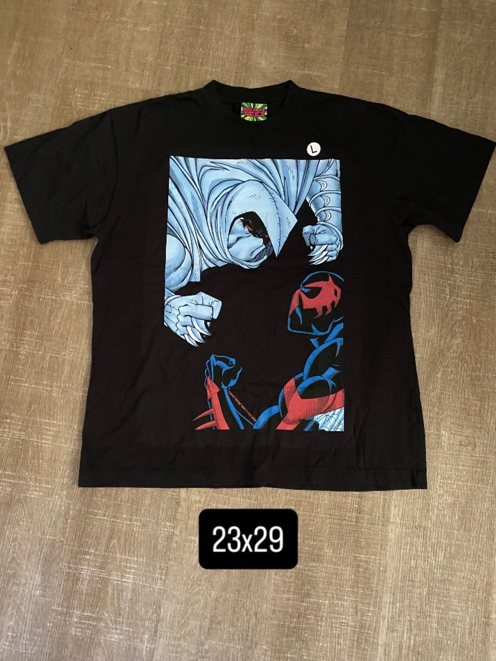 Nickystees moon knight vs spider man 2099 men’s large #spiderman #moonknight